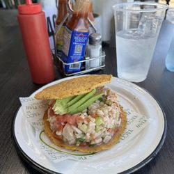 Taco Fish La Paz - Tostada de ceviche de pescado