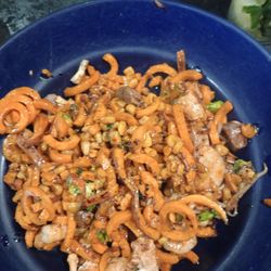 Blue Pacific Grill - Steak chicken shrimp hibachi with sweet potato noodles