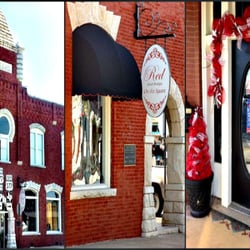 Red On the Square - Red Haute Boutique is located inside the historic red bank building on the corner of Houston and Pearl streets.