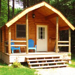 Scenic View Campground - Deluxe streamside camping cabins