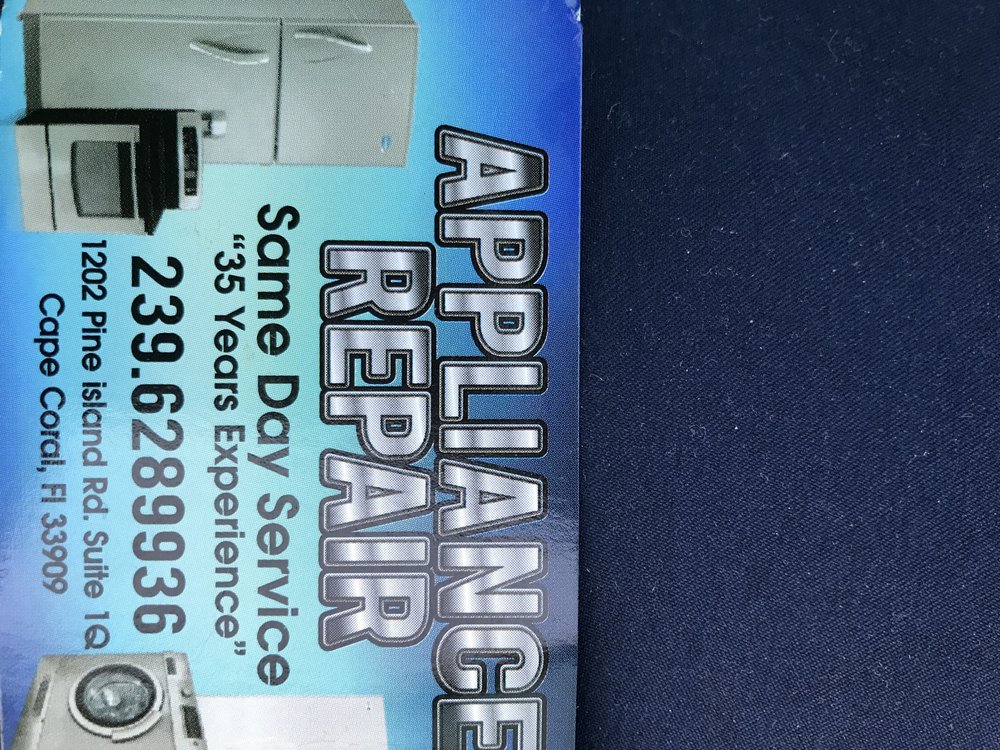 SAME DAY APPLIANCE REPAIR Updated August 2024 1202 Pine Island Rd, Cape Coral, Florida
