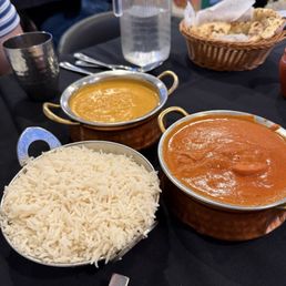 Butter Chicken and paneer tikka masala