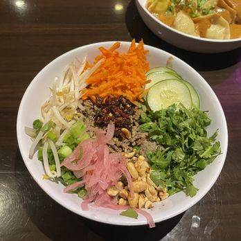 Lucky Seb’s - Dan Dan noodles with ground pork - Chinese Near Me - Lawrence, Kansas