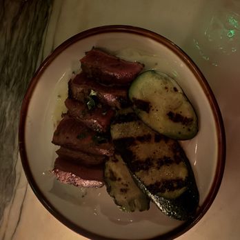Bacari - Steak and zucchini, also very good! - Mediterranean Near Me - Long Beach, California