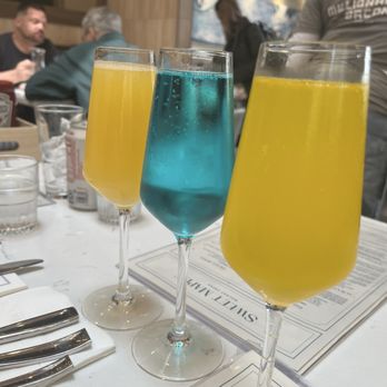 Sweet Maple  - Mimosas - original, blue curacao and mango - New American Near Me - Walnut Creek, California