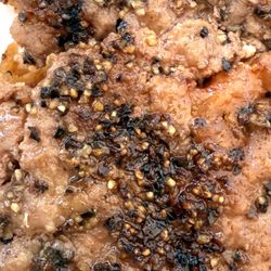 Mesa Burger - Santa Barbara - Too much black pepper on the burger!