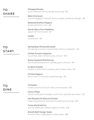 Menu photo 6 Settler Salem, MA