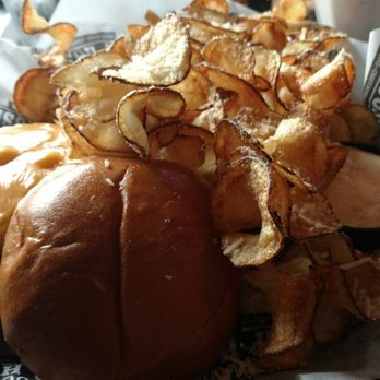 Boulder Tap House - Turkey Burger with House Made Chips - Sports Bars Near Me - Baxter, Minnesota