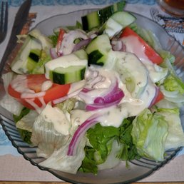 Their Dinner Salad, i.e. their smallest salad, isn't that small. Their Dinner Salad, i.e. their smallest salad, isn't that small.