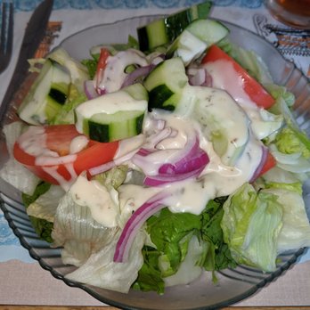 Four Brothers Pizza - Their Dinner Salad, i.e. their smallest salad, isn't that small. - Pizza Near Me - Pleasant Valley, New York Four Brothers Pizza - Their Dinner Salad, i.e. their smallest salad, isn't that small. - Pizza Near Me - Pleasant Valley, New York