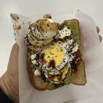 Movita Juice Bar - Tiny AVOCADO TOAST w/ SLICED EGG - Juice Bars & Smoothies Near Me - Pasadena, California