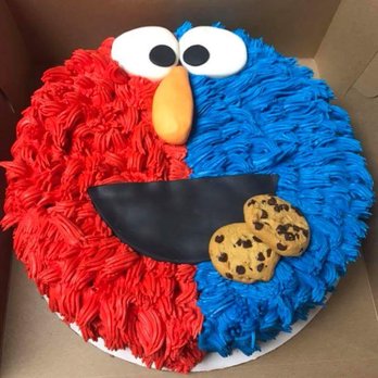 A Baker's Bakery - The Elmo/Cookie Monster cake! - Bakeries Near Me - Warren, Ohio
