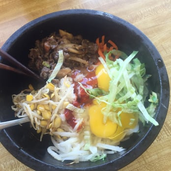 Kwik Chek - Bi Bim Bop spicy with lite rice, extra beef and two eggs! Amazing!!! - Mediterranean Near Me - Memphis, Tennessee