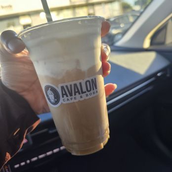 Avalon Cafe & Boba - The cold brew coffee with sea salt foam (oat milk, light ice) made by Michael (i hope that was his name - sorry if I messed up) - Bubble Tea Near Me - Carson, California Avalon Cafe & Boba - The cold brew coffee with sea salt foam (oat milk, light ice) made by Michael (i hope that was his name - sorry if I messed up) - Bubble Tea Near Me - Carson, California