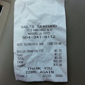 Sal's Seafood - Seafood Near Me - Marrero, Louisiana Sal's Seafood - Seafood Near Me - Marrero, Louisiana