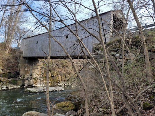 Historic Bulls Covered Bridge by null