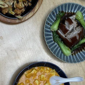 Antidote - Crab Tofu, Dongpo Pork, Cauliflower in dry pot - Cocktail Bars Near Me - Brooklyn, New York Antidote - Crab Tofu, Dongpo Pork, Cauliflower in dry pot - Cocktail Bars Near Me - Brooklyn, New York