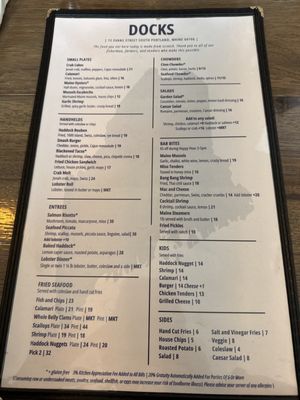 Menu photo 2 Docks Seafood South Portland, ME