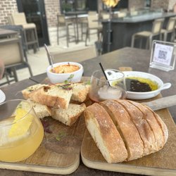 Vinifera Wine-to-Whiskey Bar and Restaurant - Goat cheese bruschetta dip and Balsamic dip ... so good!!!