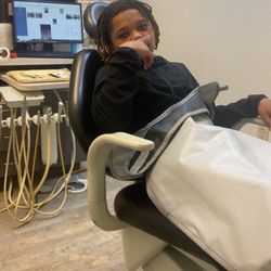 Benbrook Family Dental - Myson in the chair comfortable.