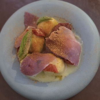 Wildweed - Quark Stuffed Masa Gnocchi with Ham - New American Near Me - Cincinnati, Ohio Wildweed - Quark Stuffed Masa Gnocchi with Ham - New American Near Me - Cincinnati, Ohio