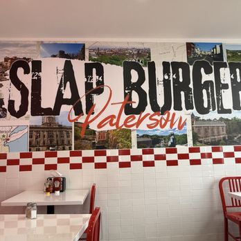 Slap Burger - Mural on the wall under the town hall, as well as Patterson's Great Falls! - Burgers Near Me - Paterson, New Jersey Slap Burger - Mural on the wall under the town hall, as well as Patterson's Great Falls! - Burgers Near Me - Paterson, New Jersey