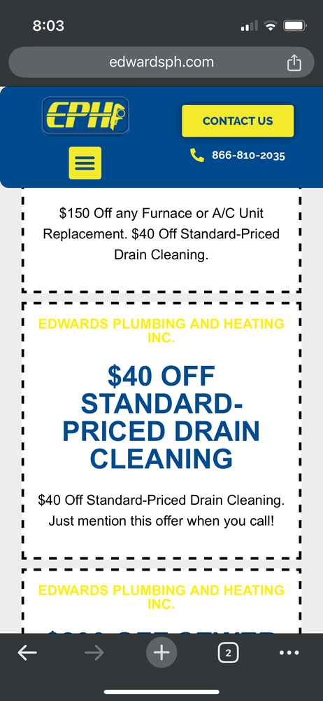 Slide of Edwards Plumbing & Heating
