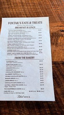 Menu photo 3 Foxtail Coffee Tallahassee, FL