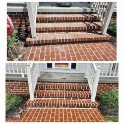 Eyler Masonry Restoration Services - Full step repoint. 4 brick replaced. Step and porch repair.