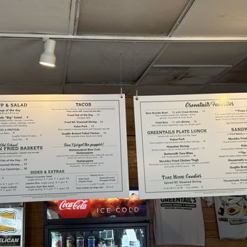 Greentail's Seafood Market and Kitchen - Menu - Seafood Markets Near Me - Nags Head, North Carolina