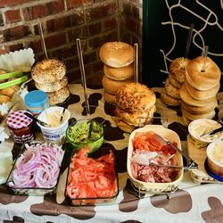 Fort Greene - Our personal set up from our caterer, we had plenty of room to set up everything!
