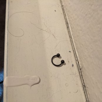 Kitsap Clean - Someone's old piercing and mystery hair left on top of the heat register in the master bedroom post deep cleaning special. So gross. - Home Cleaning Near Me Kitsap Clean - Someone's old piercing and mystery hair left on top of the heat register in the master bedroom post deep cleaning special. So gross. - Home Cleaning Near Me