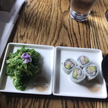 Yakumi - Seaweed Salad + California Roll - Sushi Bars Near Me - Burbank, California Yakumi - Seaweed Salad + California Roll - Sushi Bars Near Me - Burbank, California