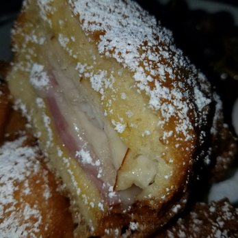 Cafe Orleans - Look. Just look at this obscene deliciousness. Ham, Turkey, Swiss cheese sandwich fried like the best phat fritter donut, ever. - Cajun/Creole Near Me - Anaheim, California Cafe Orleans - Look. Just look at this obscene deliciousness. Ham, Turkey, Swiss cheese sandwich fried like the best phat fritter donut, ever. - Cajun/Creole Near Me - Anaheim, California