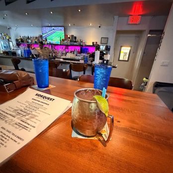 SIDEQUEST - passionfruit with tequila and a lemon lime - Sports Bars Near Me - Urban Honolulu, Hawaii SIDEQUEST - passionfruit with tequila and a lemon lime - Sports Bars Near Me - Urban Honolulu, Hawaii