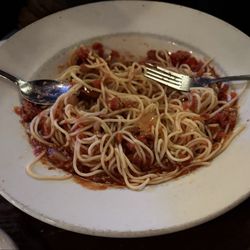 Mario's Italian Restaurant & Club - Spaghetti with meat sauce