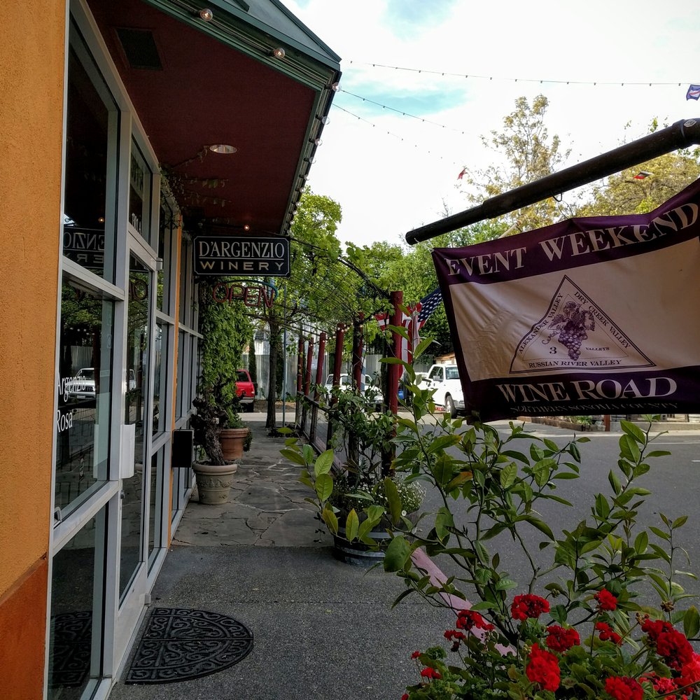 D'Argenzio Winery - Entrance. - Wine Tasting Room Near Me - Santa Rosa, California
