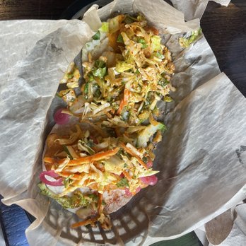 Del Seoul - Sesame - Chili Shrimp & Sambal Fish tacos - Korean Near Me - Chicago, Illinois Del Seoul - Sesame - Chili Shrimp & Sambal Fish tacos - Korean Near Me - Chicago, Illinois