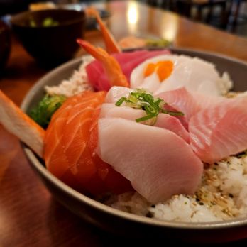 Aji Izakaya - Chirasi Don. Absolutely delicious. Good balance of rice with the hint rice vinegar. - Ramen Near Me - Rosenberg, Texas Aji Izakaya - Chirasi Don. Absolutely delicious. Good balance of rice with the hint rice vinegar. - Ramen Near Me - Rosenberg, Texas