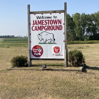 Jamestown Campground - Entrance Sign - Campgrounds Near Me - Jamestown, North Dakota