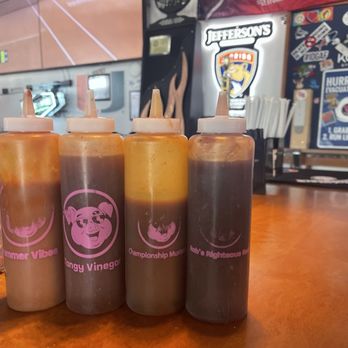 Pig Beach -West Palm Beach - signature sauces - Barbeque Near Me - West Palm Beach, Florida Pig Beach -West Palm Beach - signature sauces - Barbeque Near Me - West Palm Beach, Florida