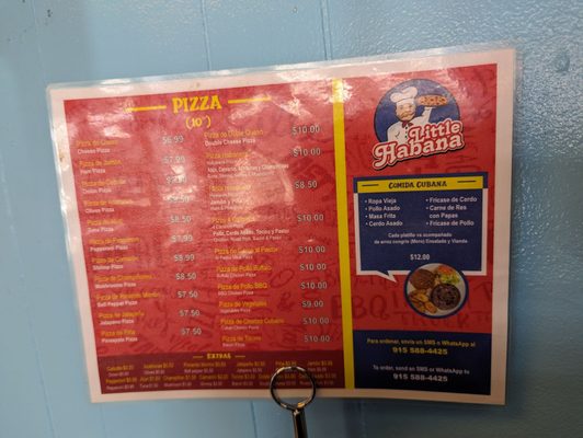 Menu photo 5 Little Habana El Paso, TX