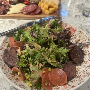 Mosaic Restaurant - Bistro steak salad- meat wasn't good. Had a sour taste . - Bars Near Me - Redding, California