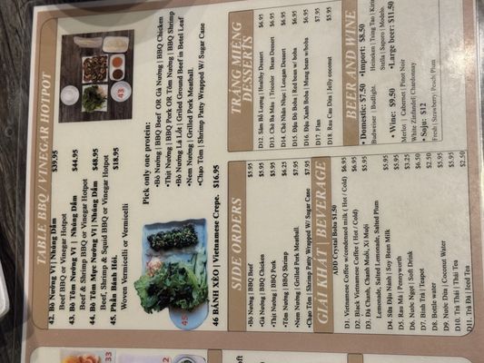 Menu photo 6 Pho So 1 Las Vegas, NV