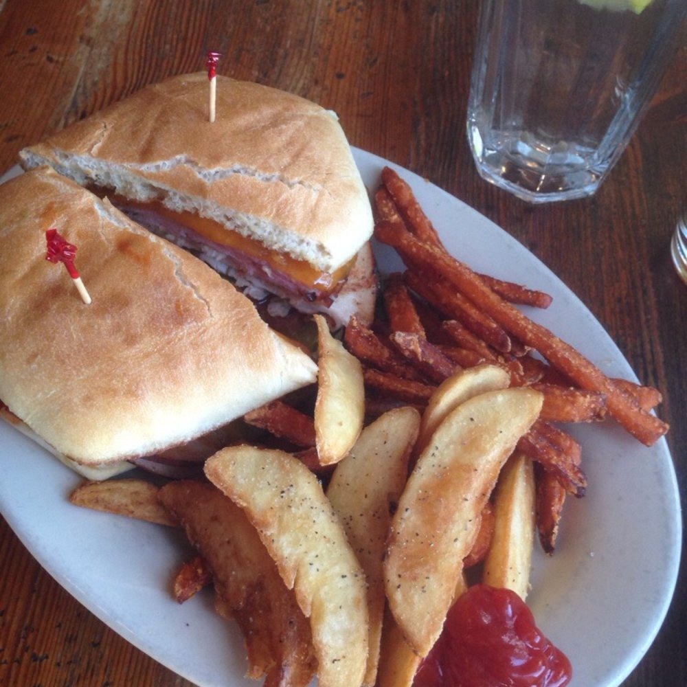 McNellie's - Take me back to Tulsa club on a ciabatta type bun. Comes with the hard cider bbq sauce & I added avocado---awesome! - Pubs Near Me - Tulsa, Oklahoma McNellie's - Take me back to Tulsa club on a ciabatta type bun. Comes with the hard cider bbq sauce & I added avocado---awesome! - Pubs Near Me - Tulsa, Oklahoma