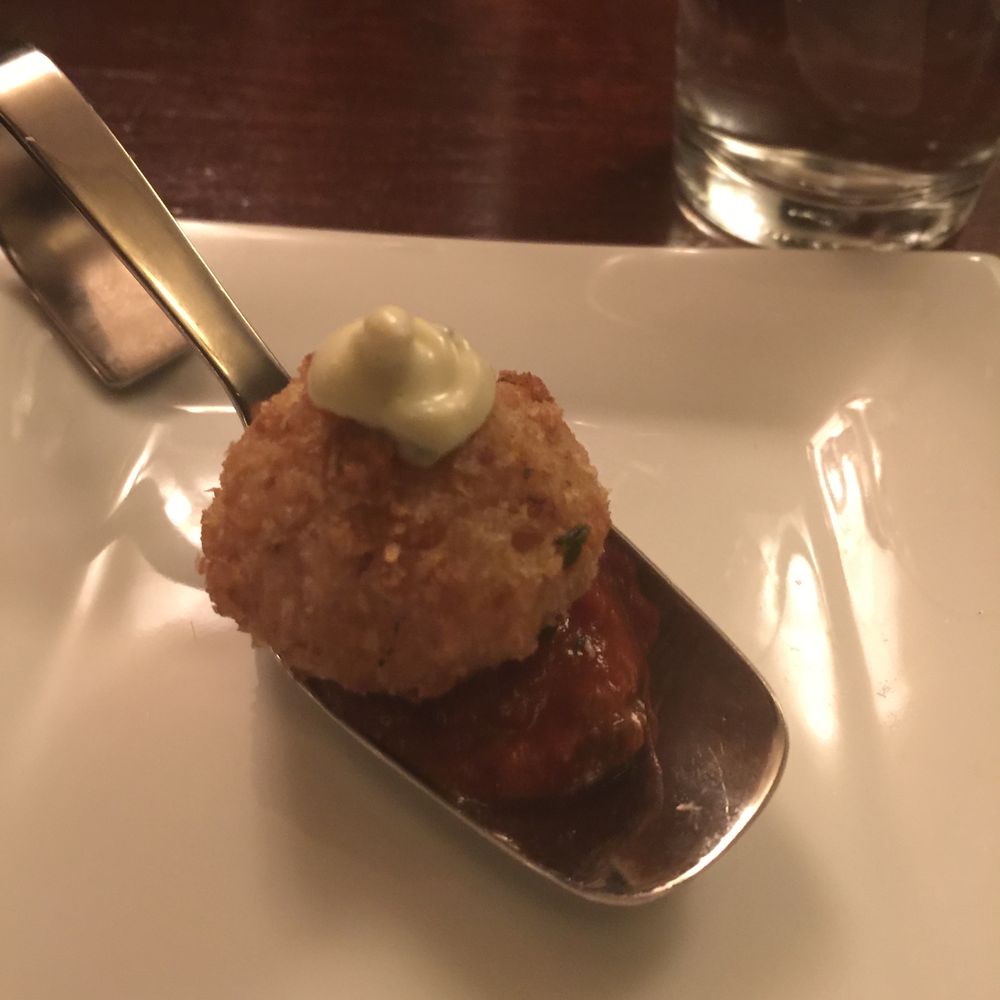 Chez Michele - Tomato & Asiago Risotto cakes - Caterers Near Me