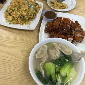 Fat Boy Roasted Delights - N5 dumpling noodle soup, half roasted duck and house fried rice - Chinese Near Me - Modesto, California Fat Boy Roasted Delights - N5 dumpling noodle soup, half roasted duck and house fried rice - Chinese Near Me - Modesto, California