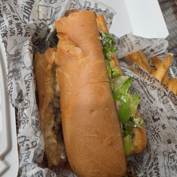 Charleys Cheesesteaks - Junior cheesesteak where the bread was already falling apart - Cheesesteaks Near Me - Van Nuys, California Charleys Cheesesteaks - Junior cheesesteak where the bread was already falling apart - Cheesesteaks Near Me - Van Nuys, California