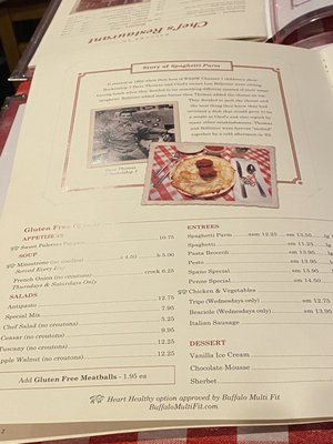 Menu photo 7 Chef's Restaurant Buffalo, NY