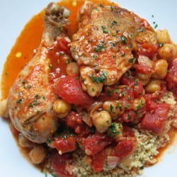 Chicken and Chickpea Tagine with Couscous